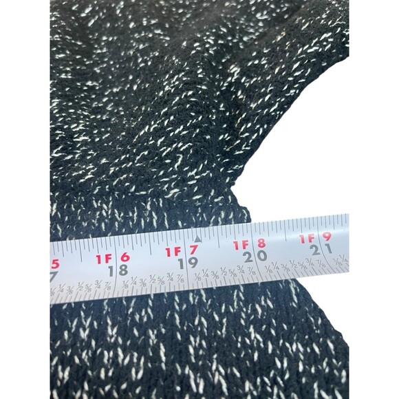 Merona Women’s M Black White Marled Open Front Cardigan Sweater - Picture 12 of 14